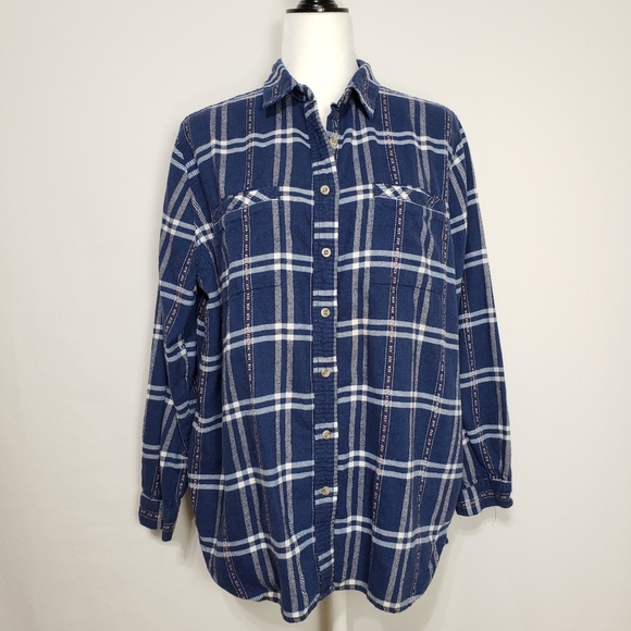 UO- BDG Farmer Plaid Obie Flannel Shirt Sz.M - Picture 4 of 8